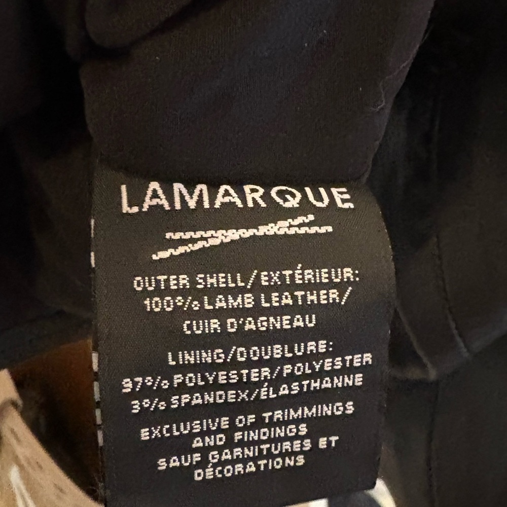 Lamarque Dylan black leather jacket XS - Picture 9 of 9